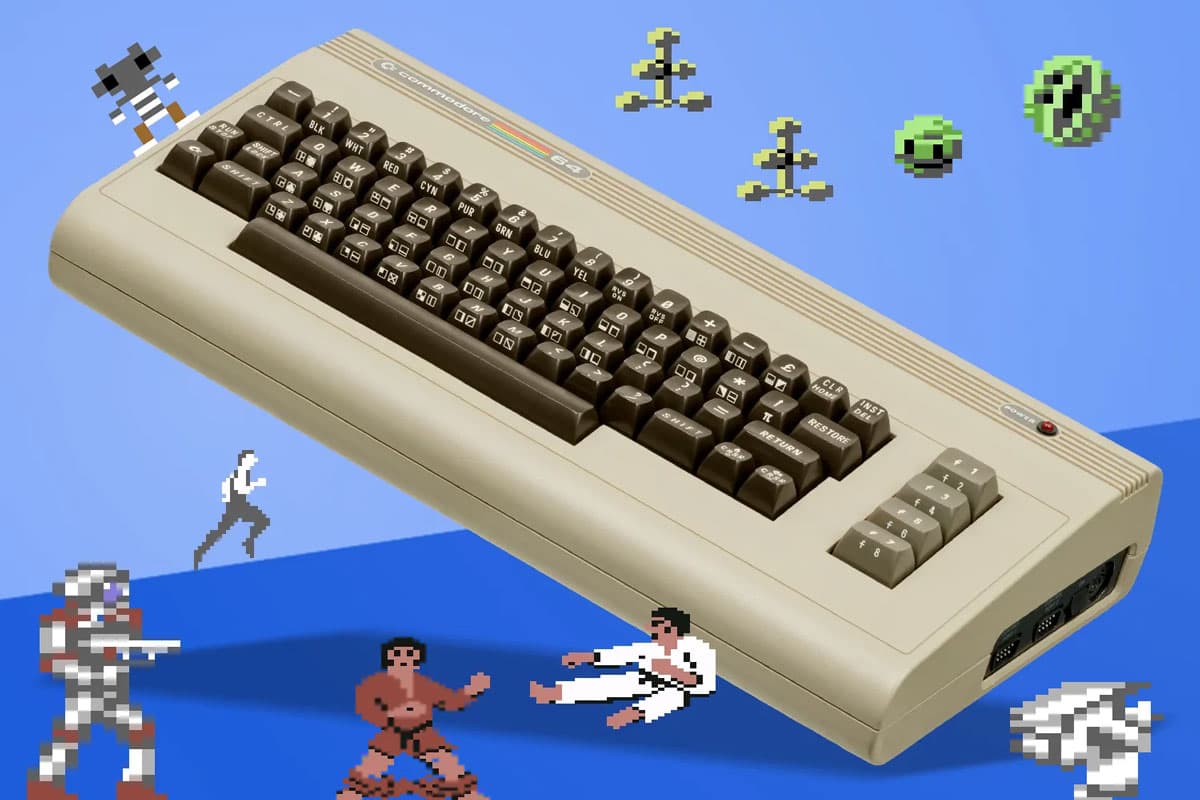 A Commodore home computer