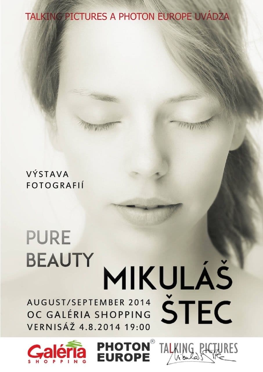 Poster of the Pure Beauty photo exhibition, 2014