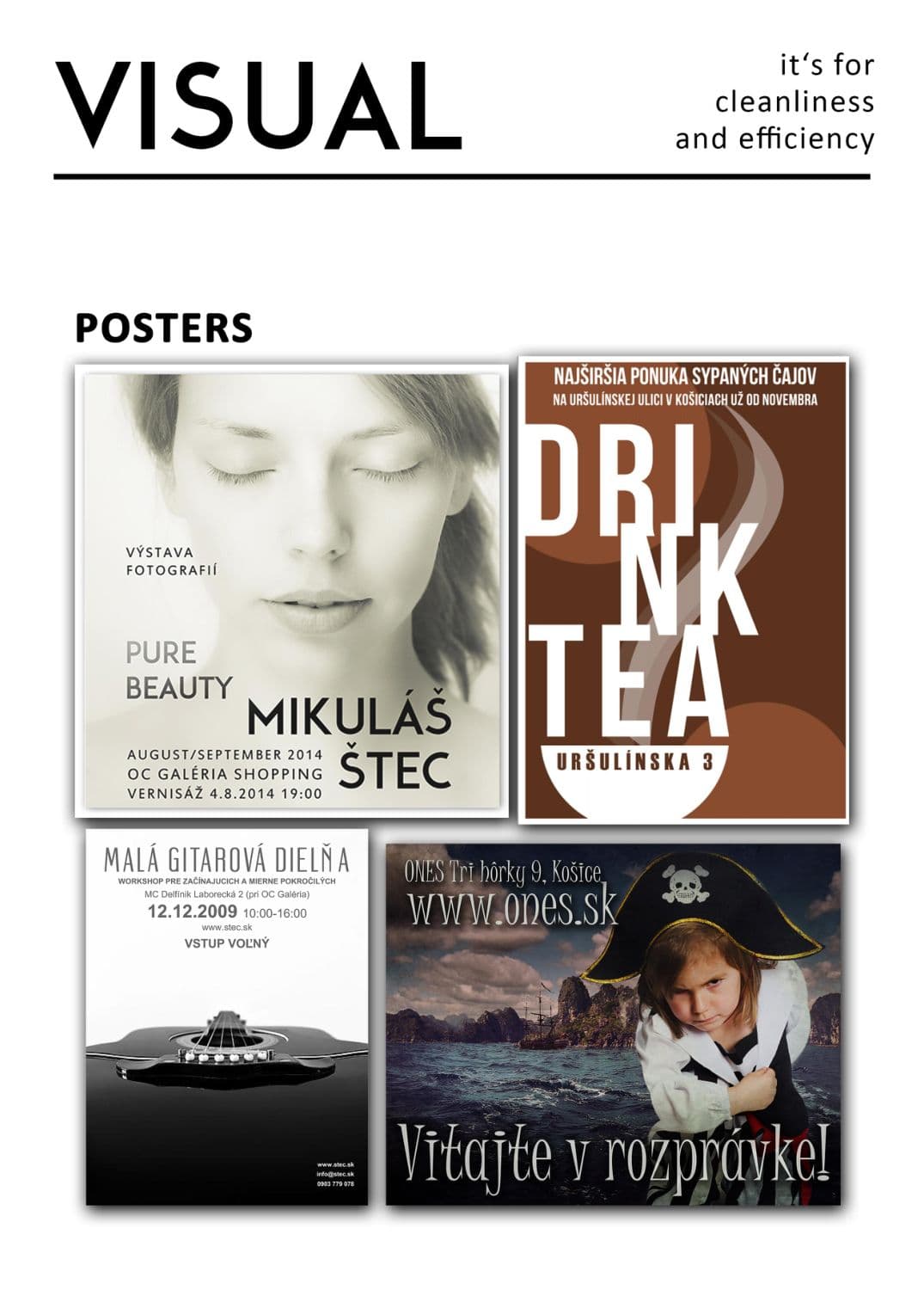 Portfolio page: posters
