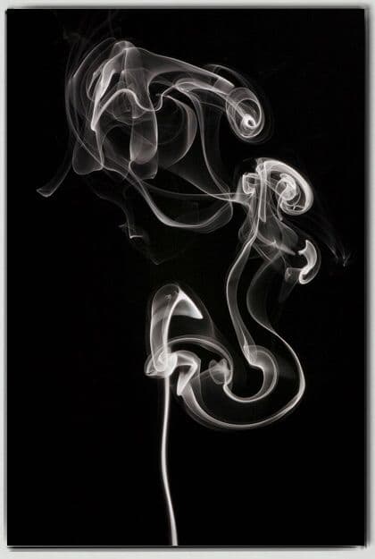 Smoke on a black background