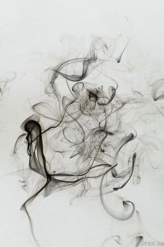 Smoke drawing, black and white