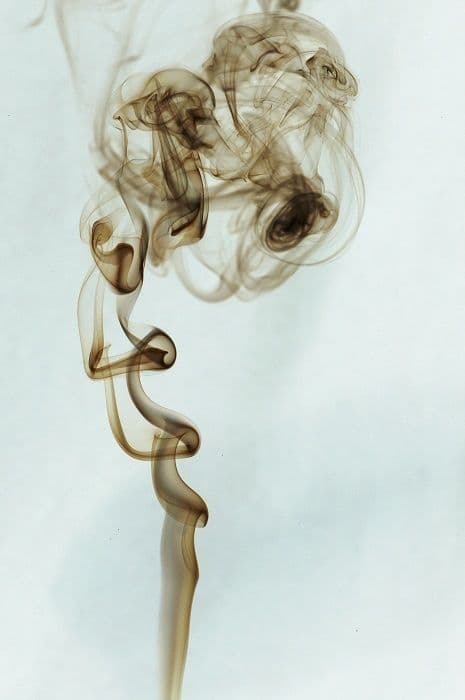 Smoke on a light background
