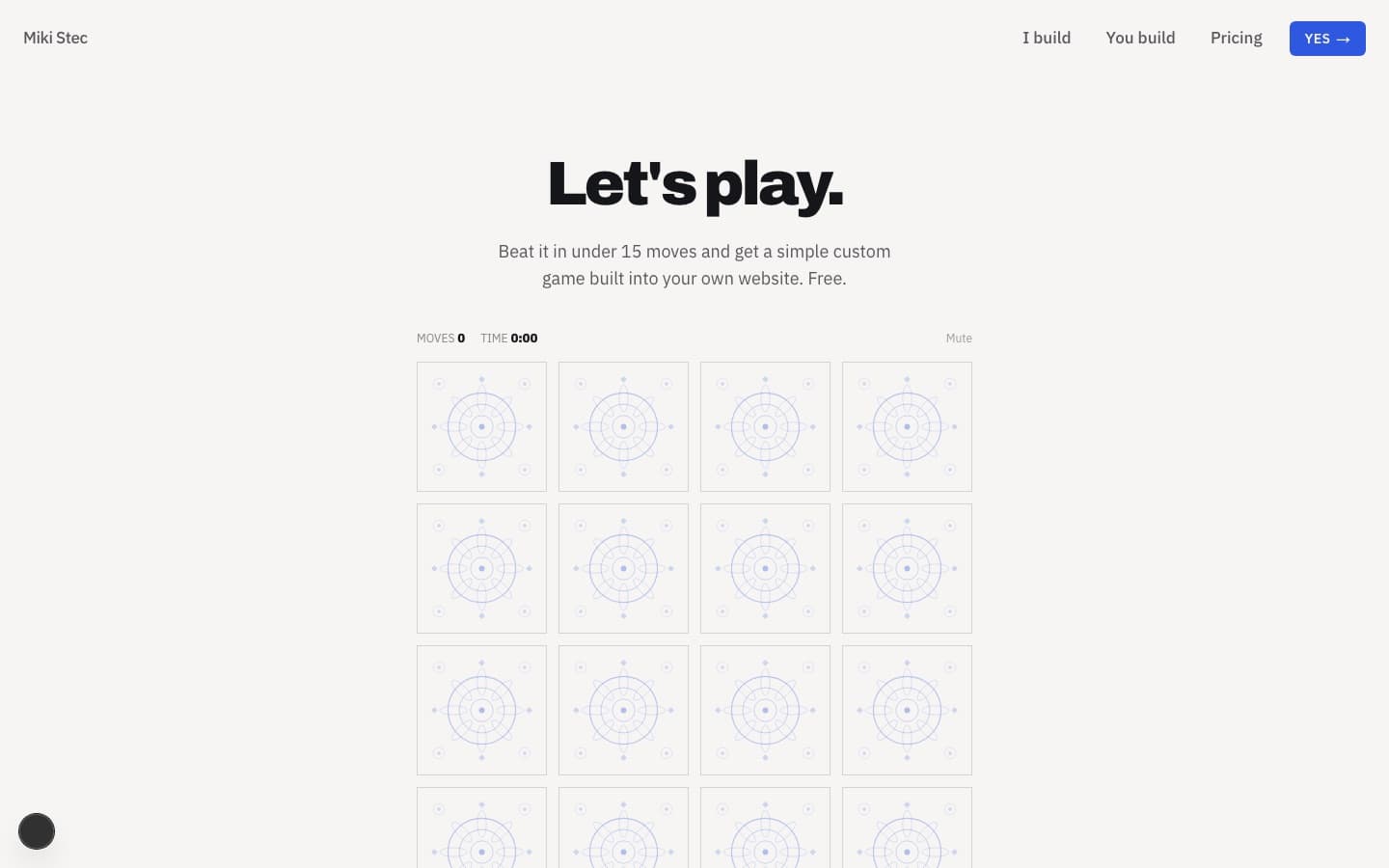 Interaktivní zážitky: mikistec.com/games/pexeso